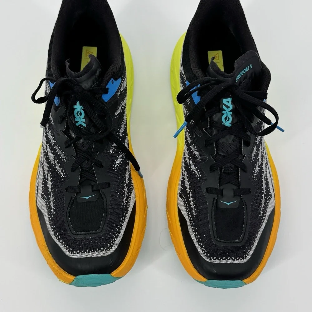 HOKA One One Speedgoat 5 Trail Running Shoes Men's 12.5 D Vibram Megagrip Hiking